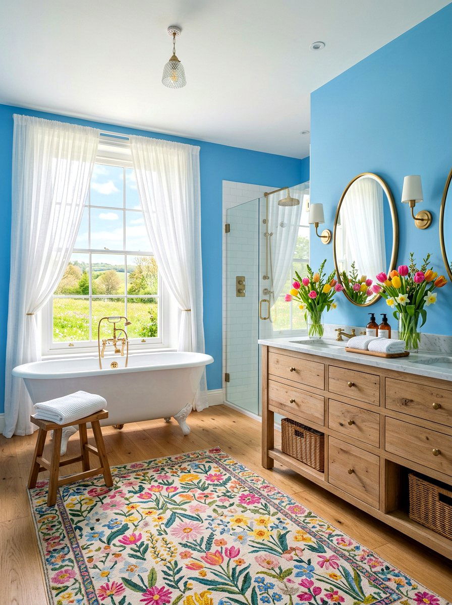 Spring Meadow En Suite - 30 bloomcore bathroom ideas