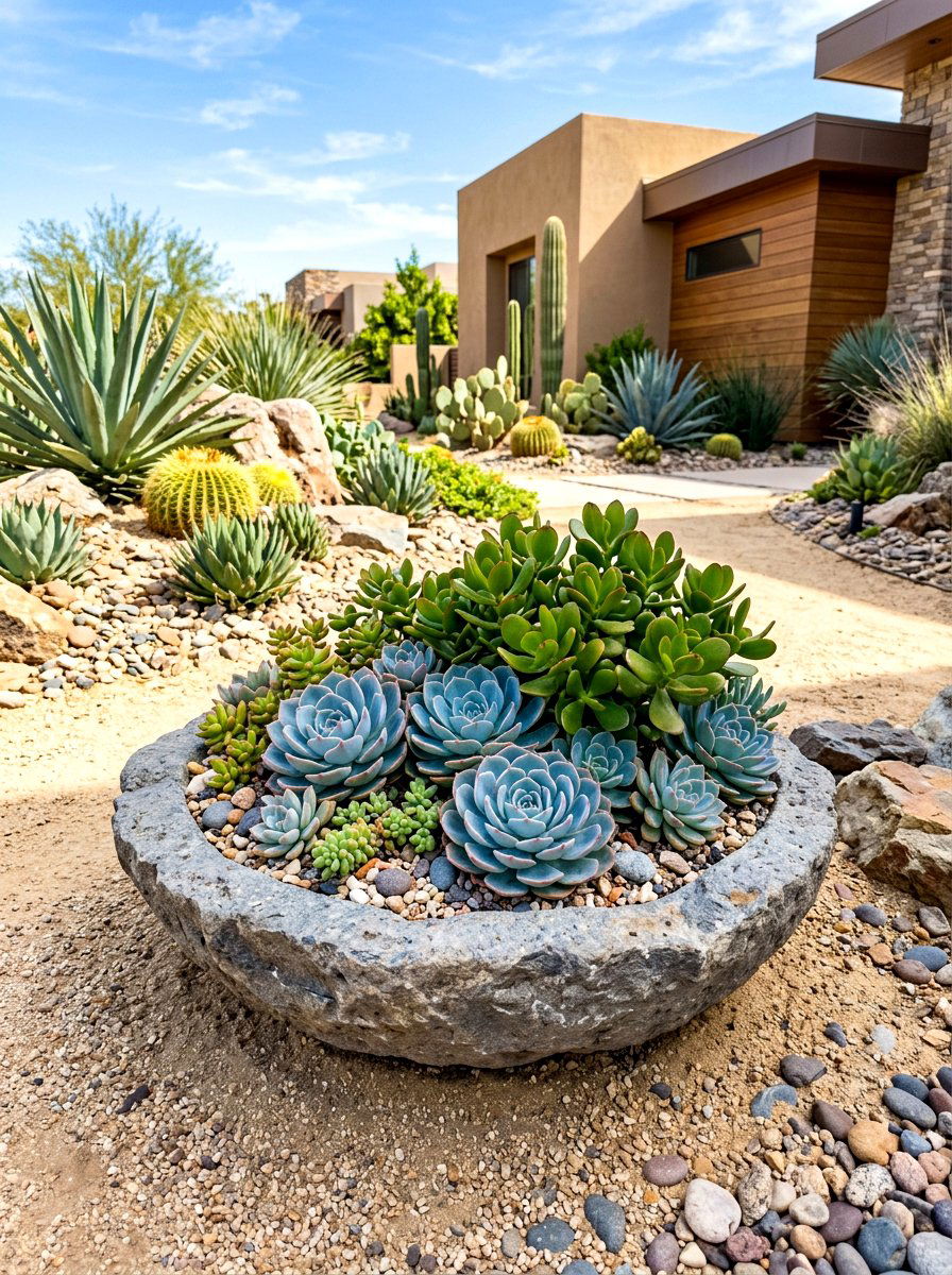 Spring Succulent Garden - 30 spring garden ideas