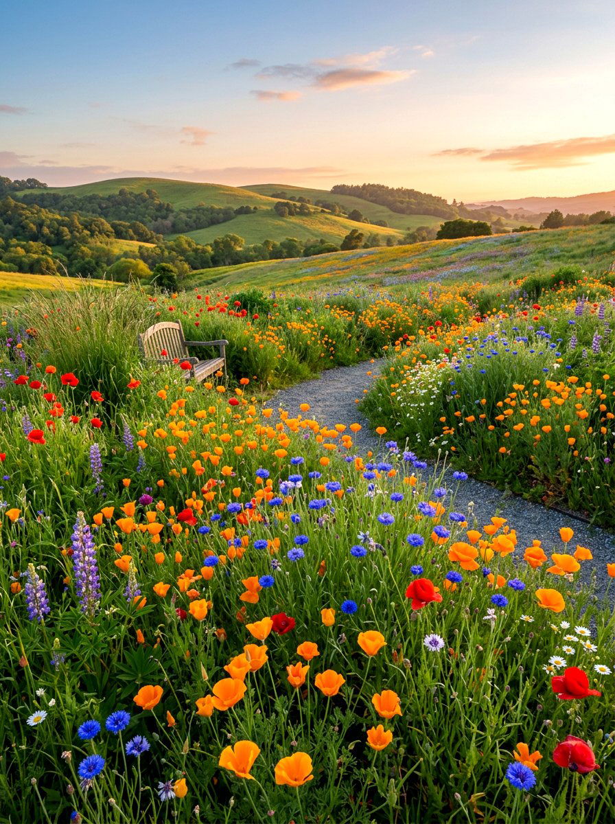 Spring Wildflower Garden - 30 spring garden ideas