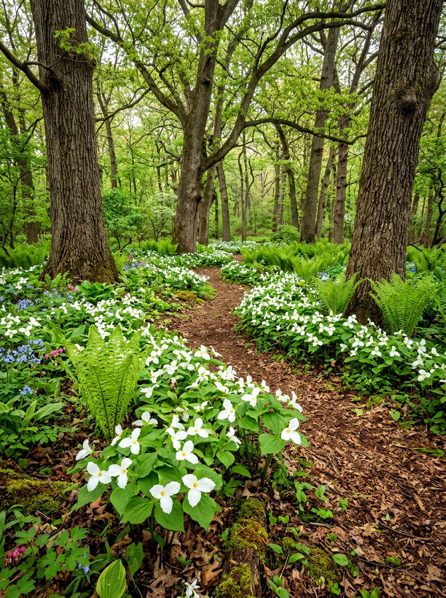 Spring Woodland Garden - 30 spring garden ideas