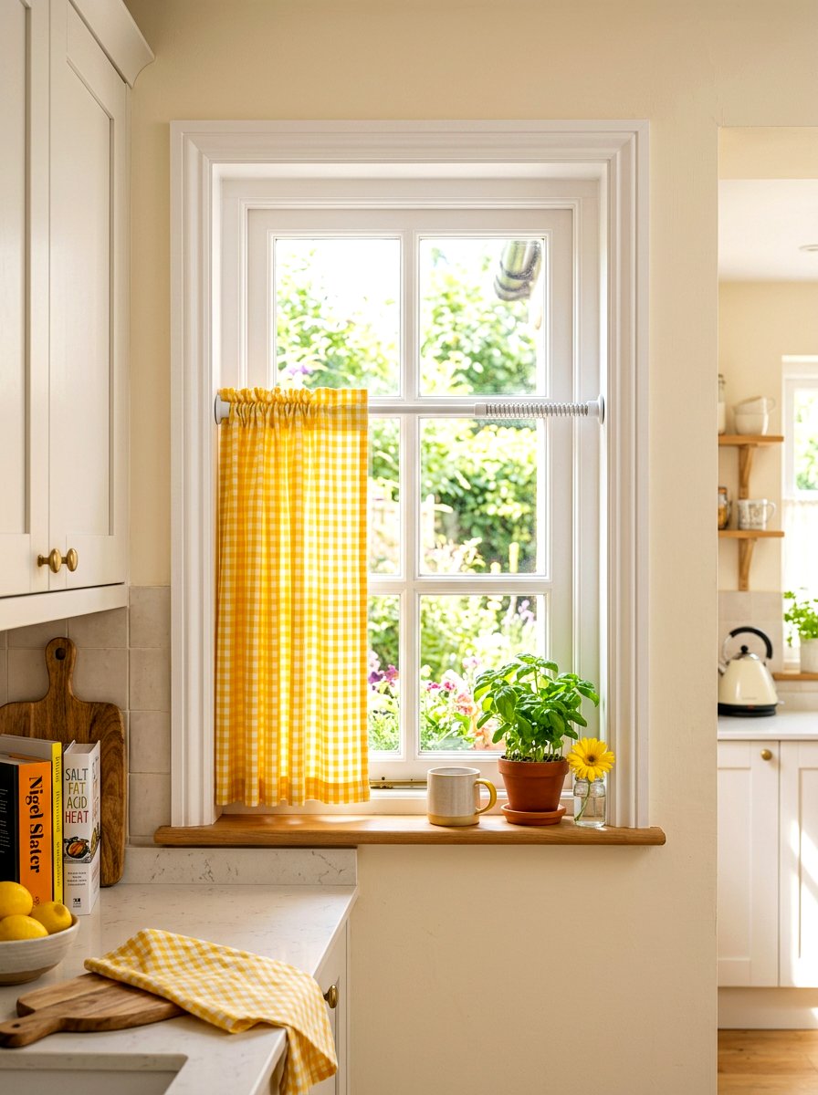 Spring loaded rod - 30 no drill curtain ideas aesthetic