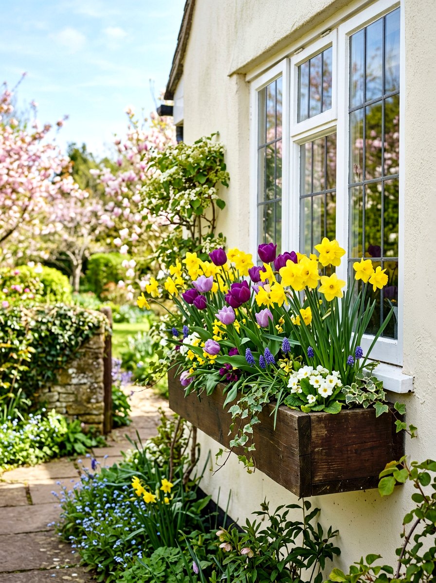 Spring window box flowers - 30 window flower box ideas
