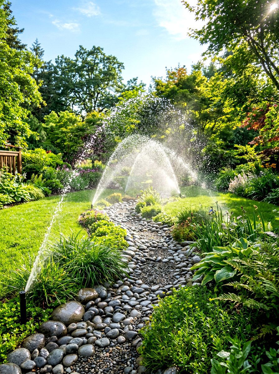 Sprinkler Dash Zone - 30 backyard obstacle course ideas