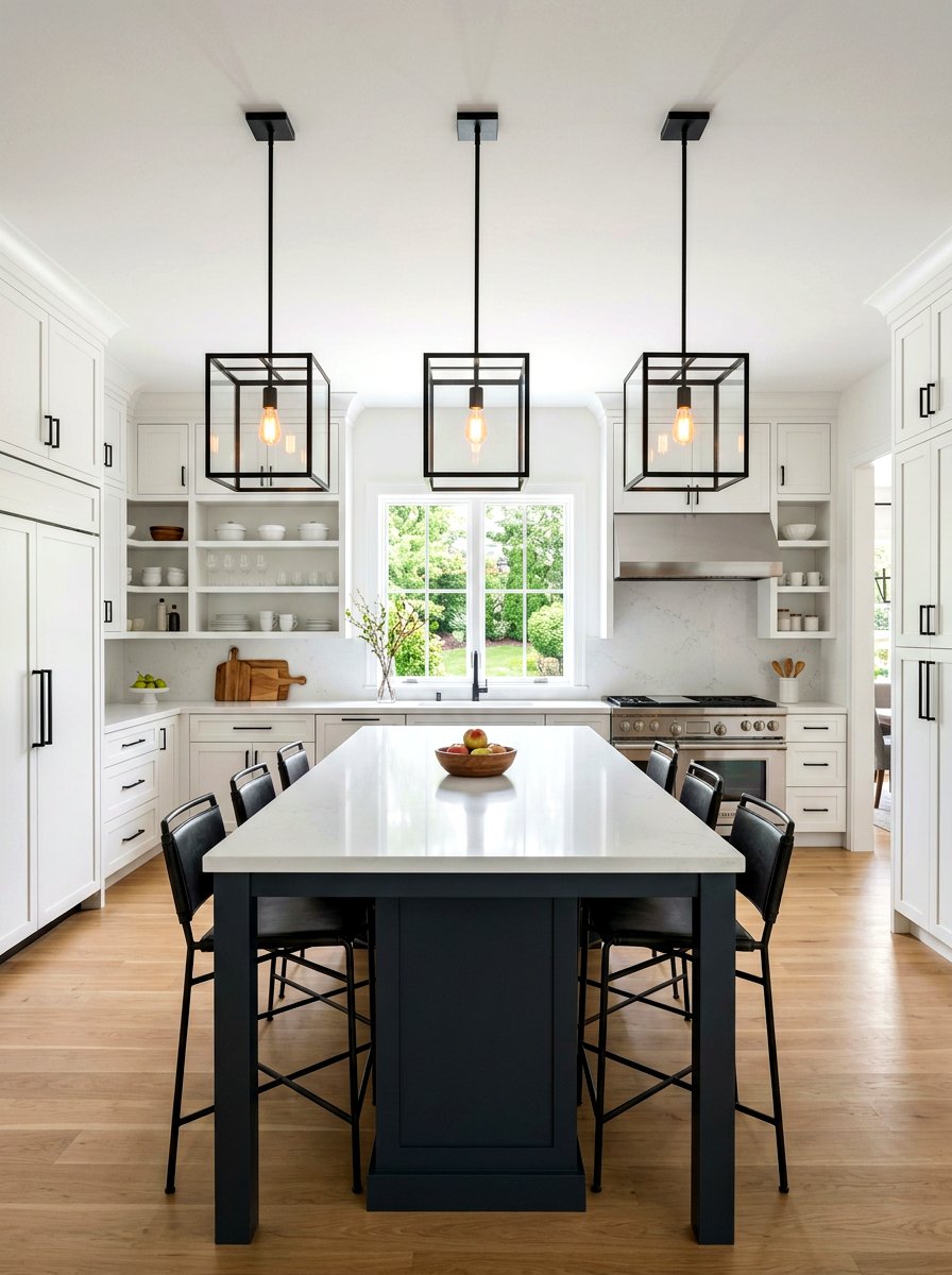 Square Box Lantern - 30 kitchen lantern lighting ideas