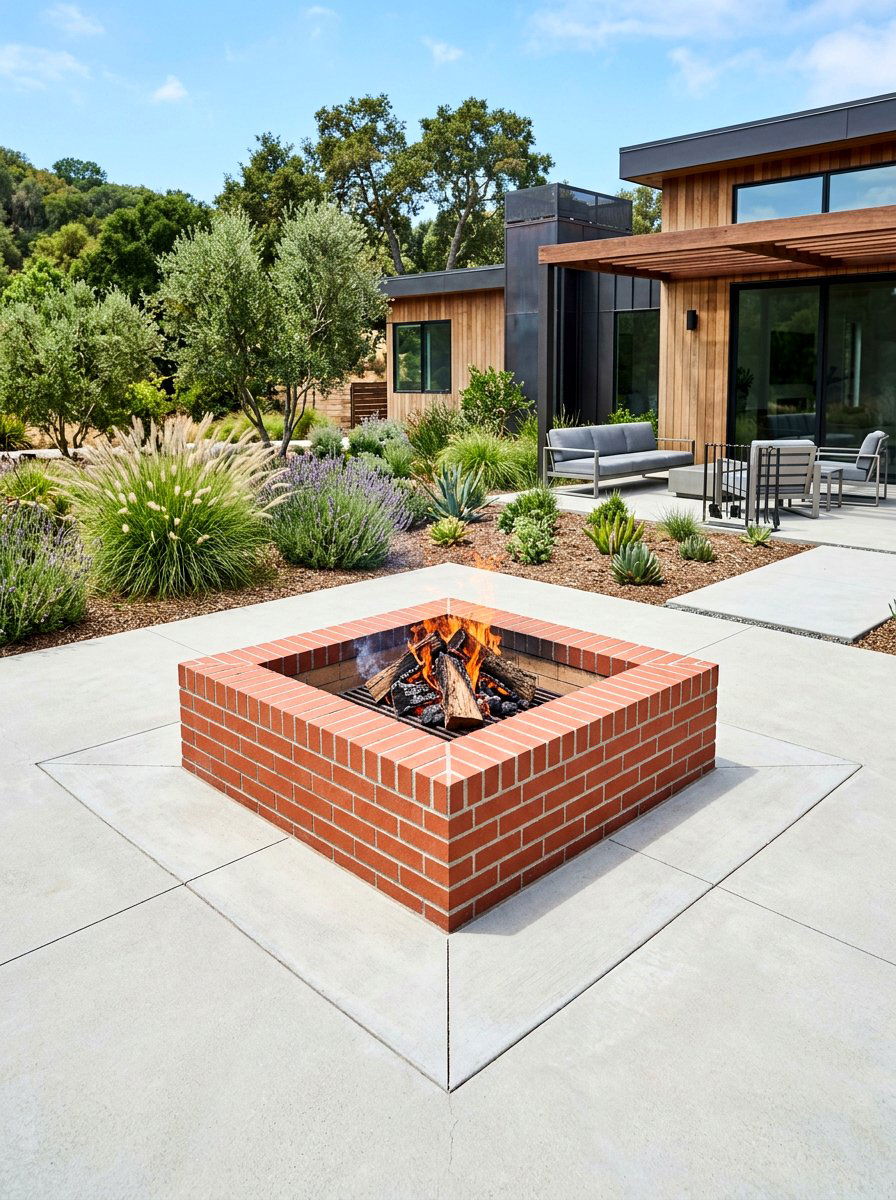 Square Brick Fire Pit - 30 budget fire pit ideas
