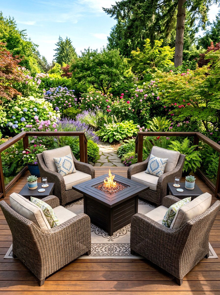 Square Fire Table - 30 deck fire table ideas