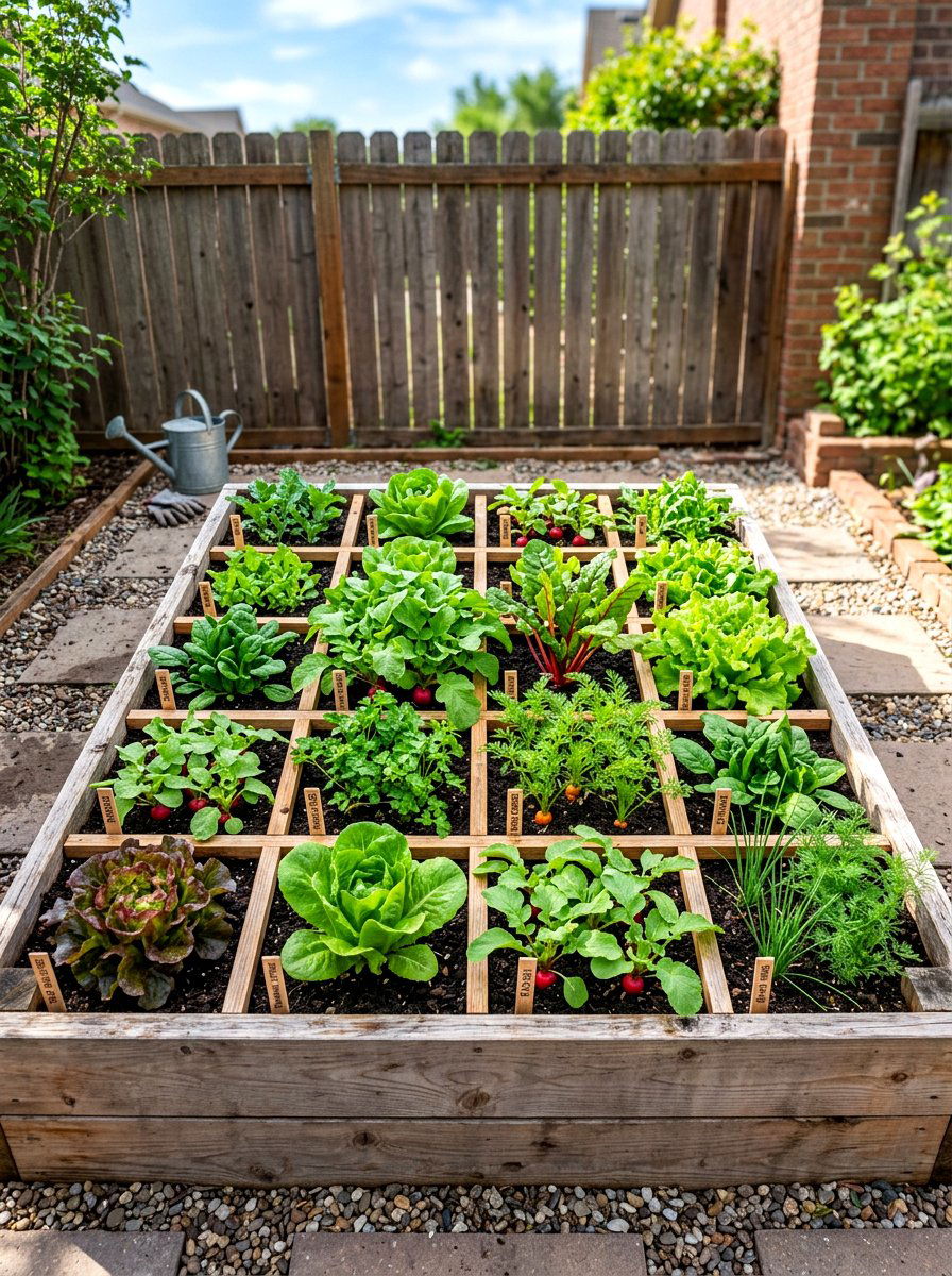Square Foot Gardening Plan - 30 vegetable garden layout ideas