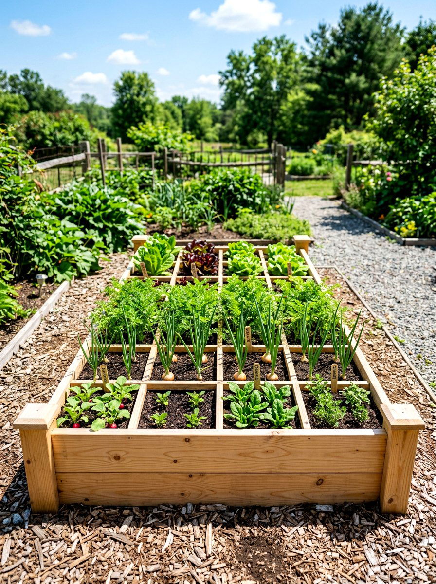 Square Foot Raised Bed - 30 raised bed arrangement ideas