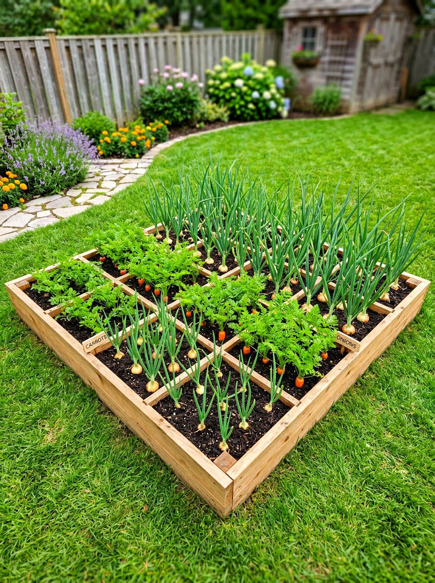 Square Foot Vegetable Garden - 30 small vegetable garden ideas