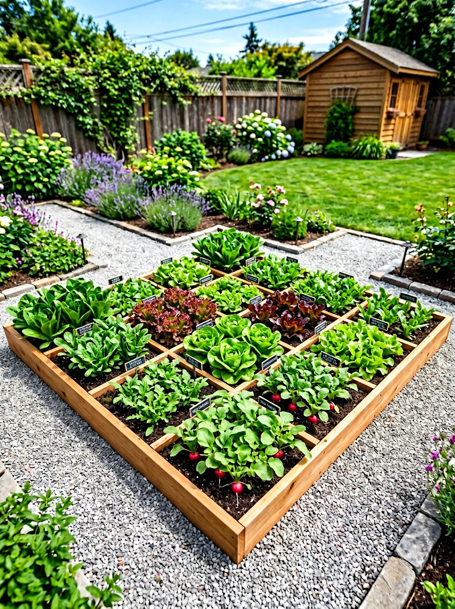 Square Foot Vegetable Garden - 30 vegetable garden ideas
