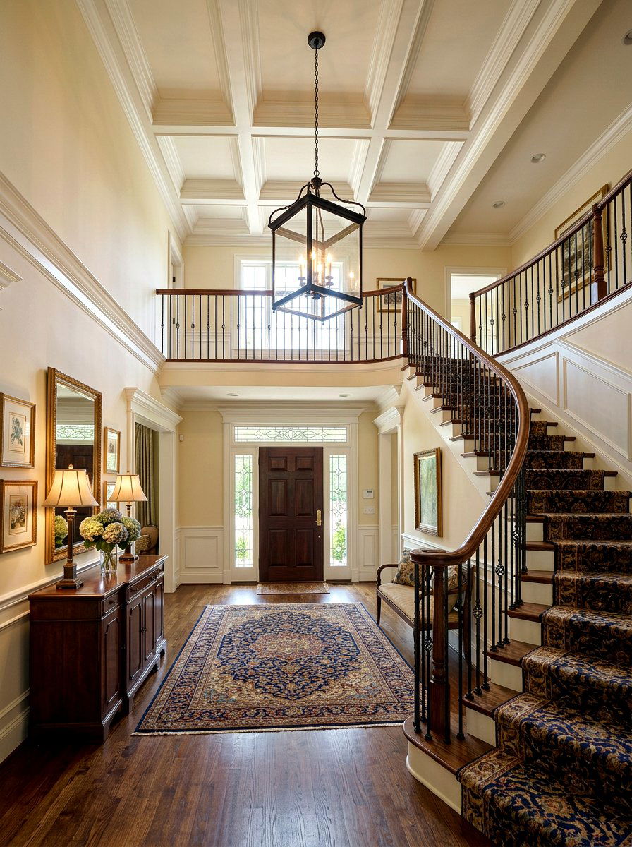 Square Lantern Entryway Lighting - 30 oversized pendant lighting ideas