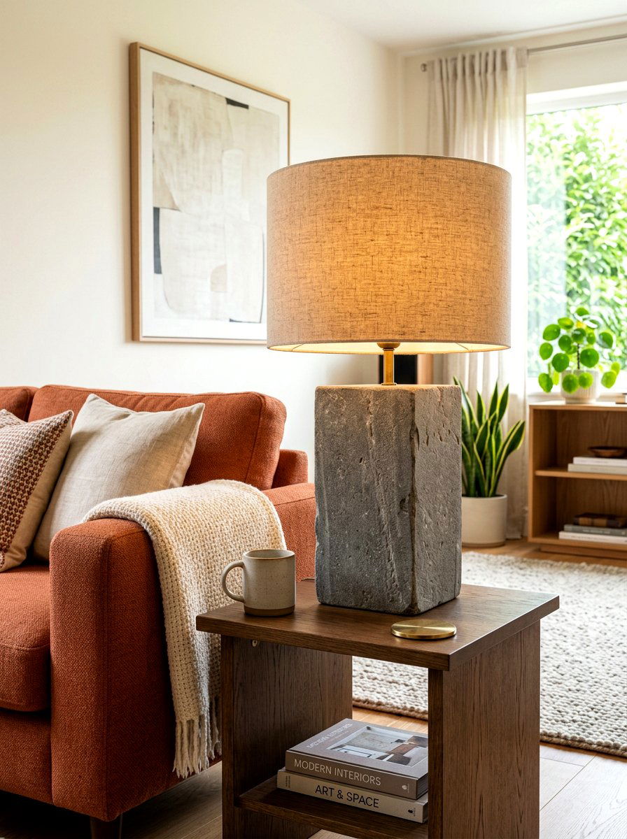 Square Stone Pedestal Lamp - 30 stone pedestal decor ideas