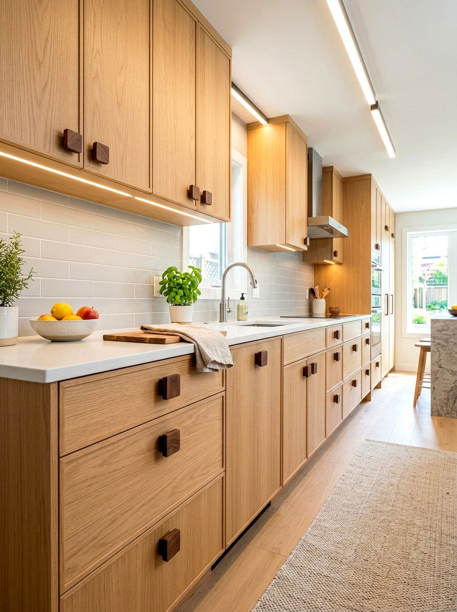 Square wood kitchen knob - 30 wood knob kitchen ideas