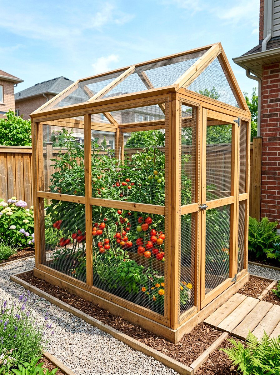 Squirrel Proof Garden Cover - 30 raised bed fence ideas