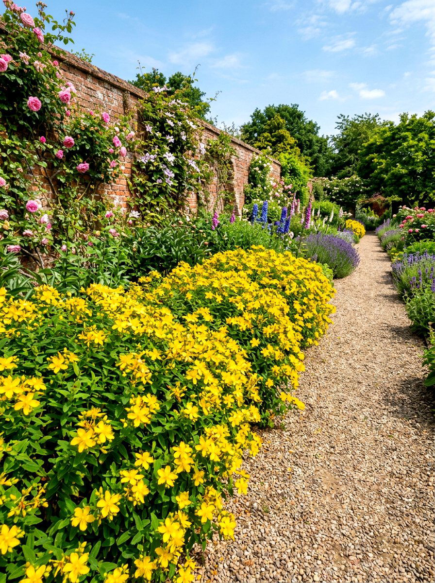 St Johns Wort Border - 30 medicinal garden ideas