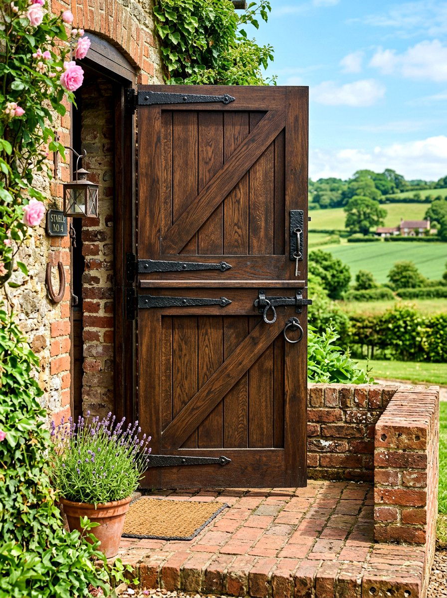 Stable Door With Iron Latches - 30 cottage front door ideas