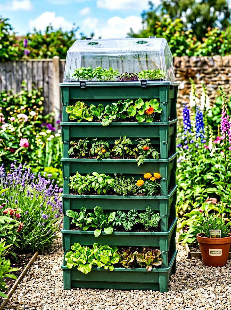 Stackable Greenhouse Bed System - 30 raised bed greenhouse ideas