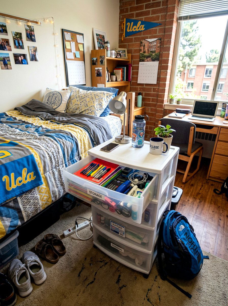 Stackable Plastic Drawers - 30 dorm storage ideas