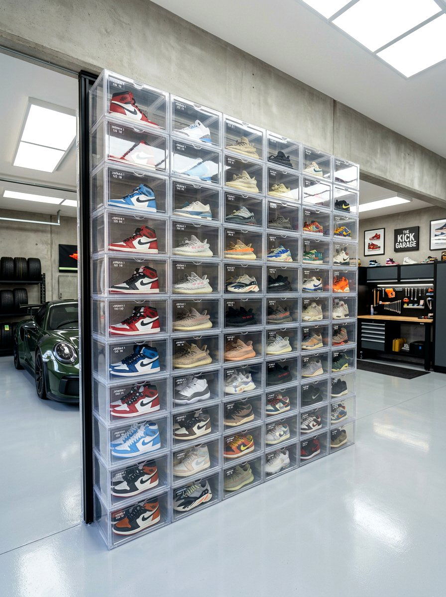 Stackable Shoe Boxes - 30 garage shoe storage ideas