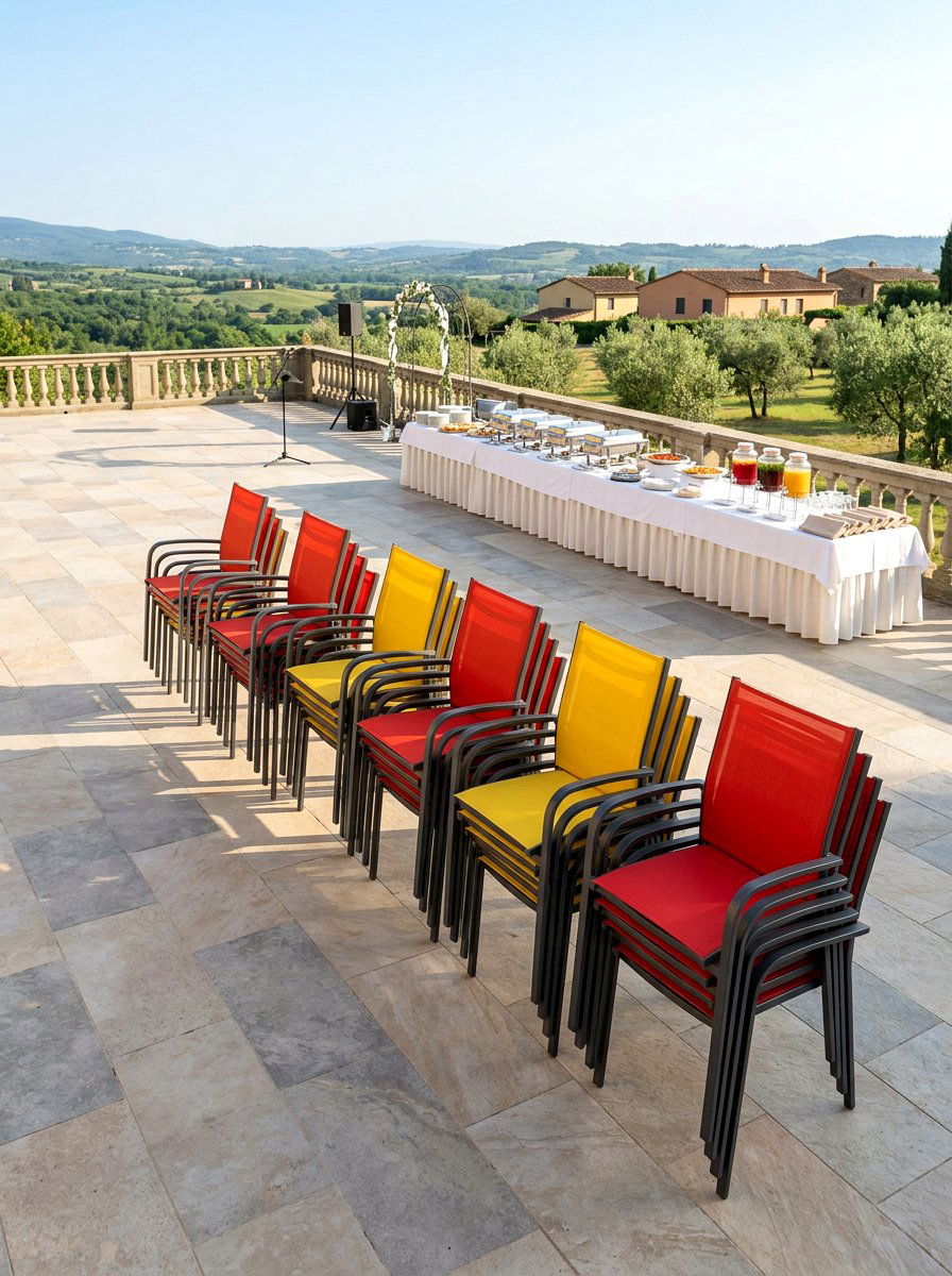 Stackable Sling Patio Seating - 30 sling chair patio ideas