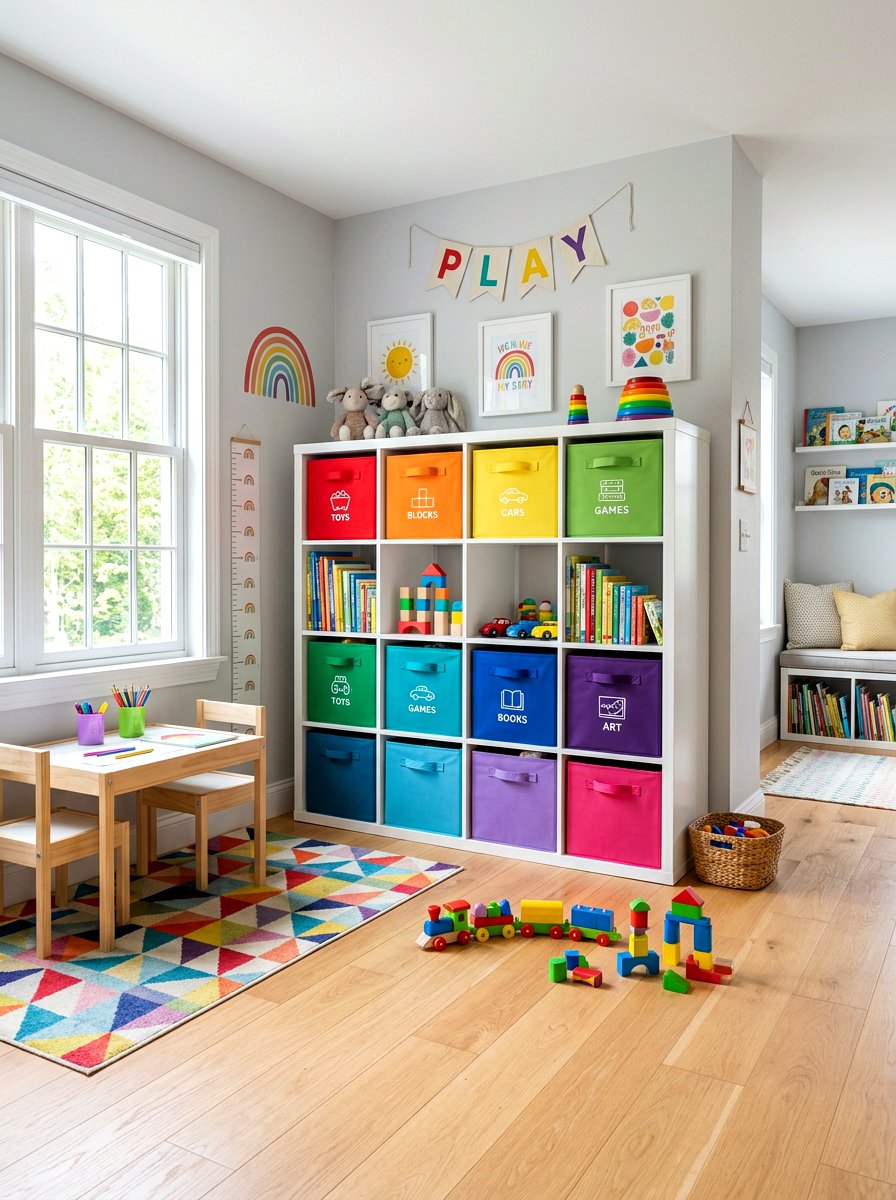Stackable cube storage - 30 no drill shelving ideas
