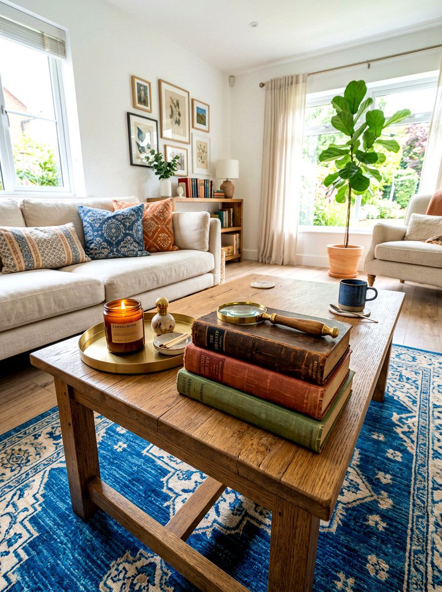 Stacked Antique Book - 30 thrifted decor styling ideas