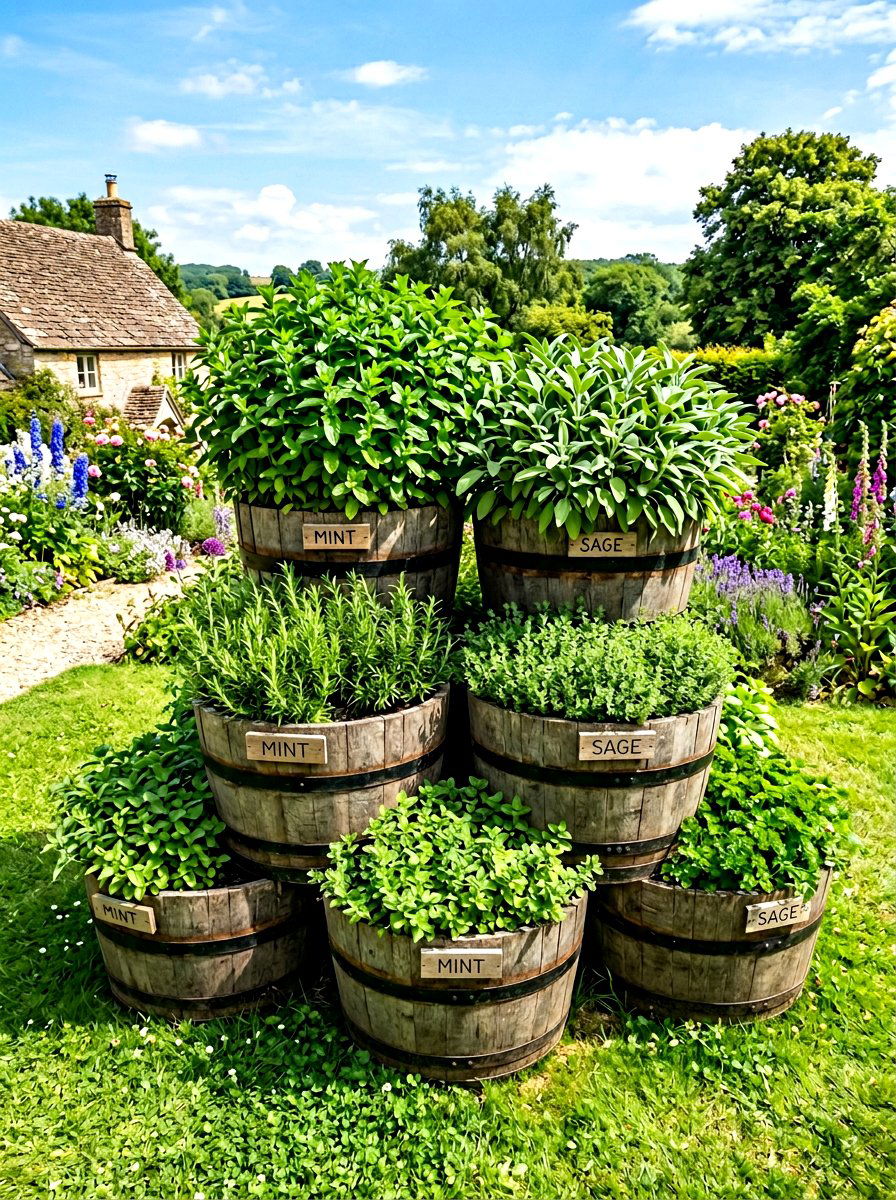 30 Rustic Herb Garden Ideas to Grow Fresh Flavor at Home