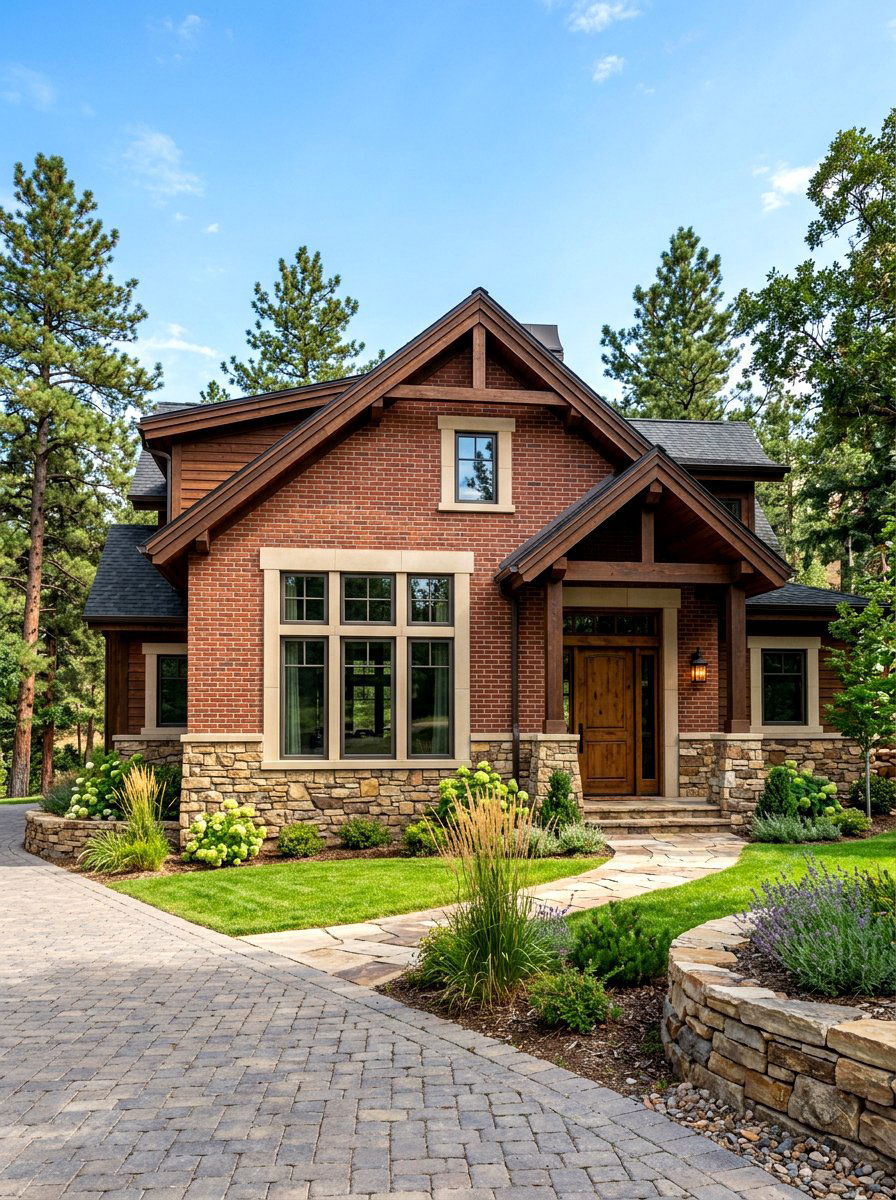 Stacked Stone Brick Limestone Exterior - 30 brick and limestone exterior ideas