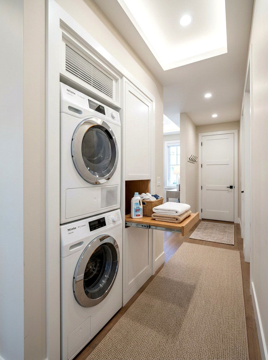 Stacked Washer Dryer Hallway - 30 stacked washer dryer ideas