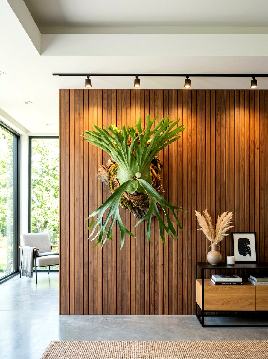 Staghorn Fern - 30 tropical indoor plant ideas