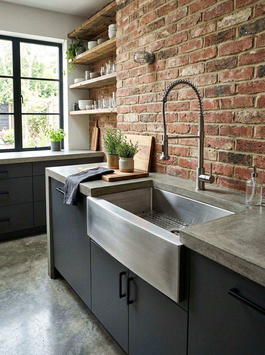 Stainless Steel Apron Sink - 30 apron sink kitchen ideas