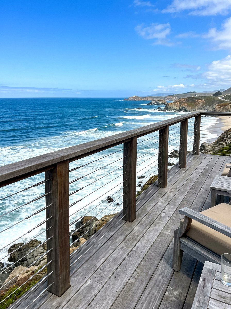 Stainless Steel Cable Railing - 30 deck railing ideas