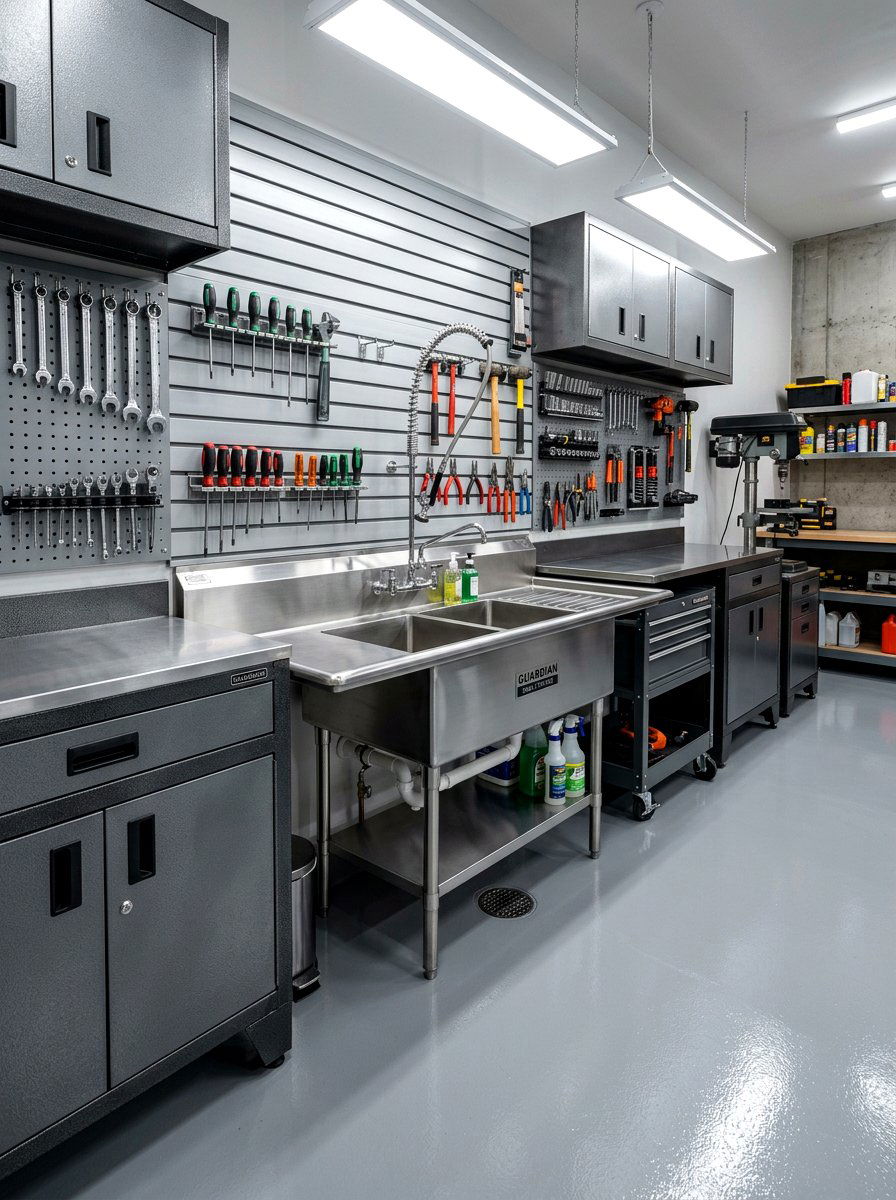 Stainless Steel Garage Sink - 30 garage sink station ideas