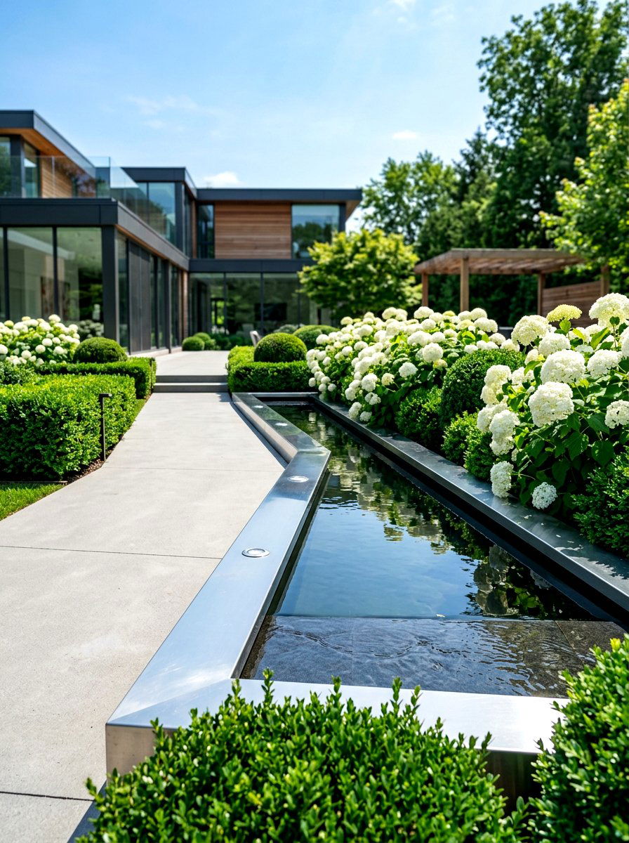 Stainless Steel Garden Border - 30 metal landscape edging ideas