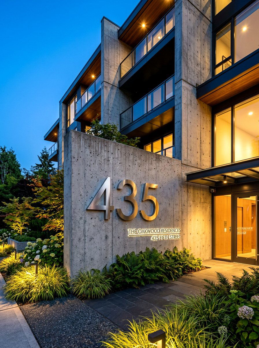 Stainless Steel House Number - 30 house number sign ideas luxury