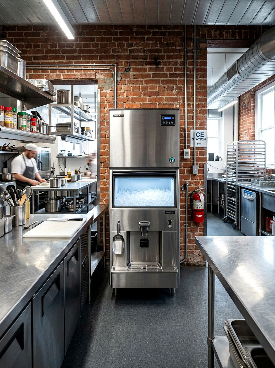 Stainless Steel Ice Maker - 30 ice maker nook ideas
