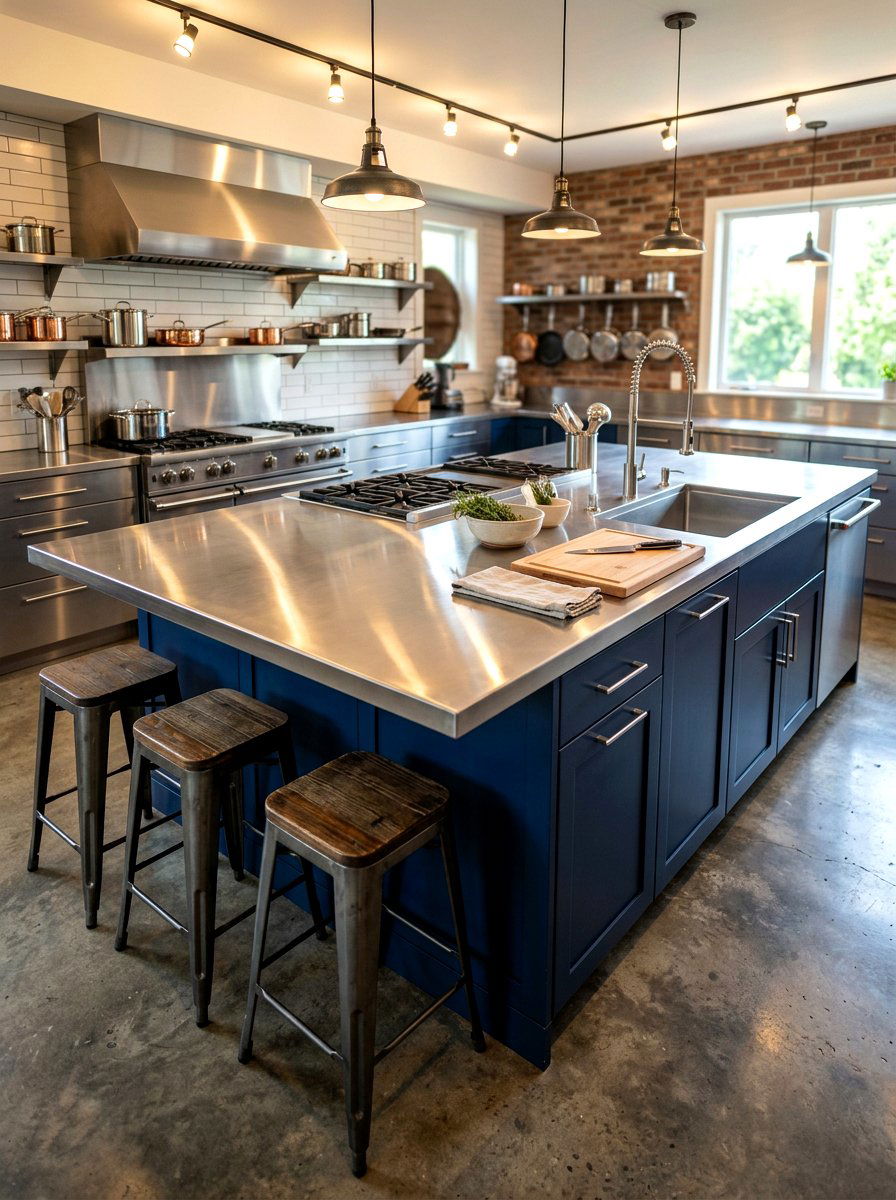 Stainless Steel Top Kitchen Island - 30 small island kitchen ideas