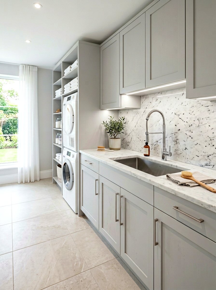 Stainless Steel Undermount Sink - 30 laundry room sink ideas