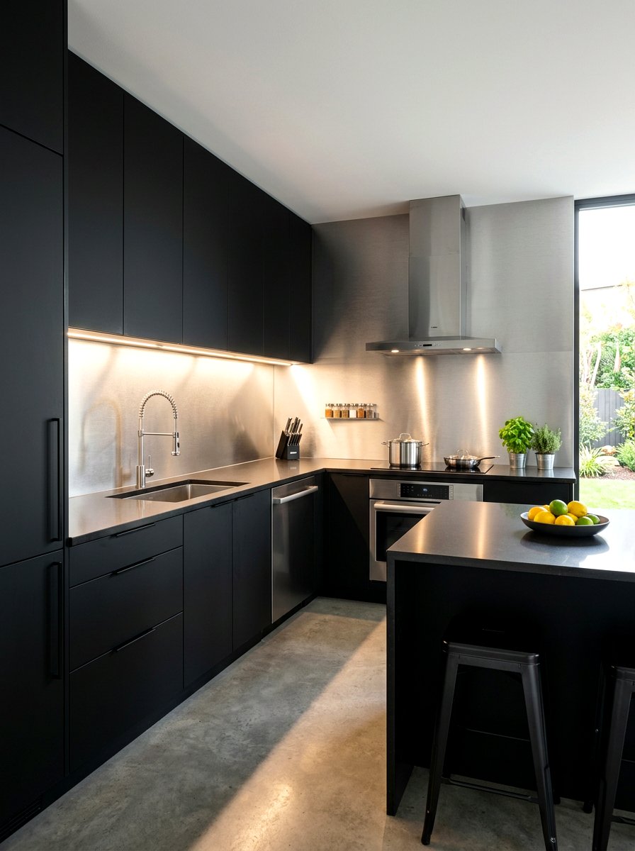 Stainless steel contact paper - 30 rental friendly kitchen backsplash ideas