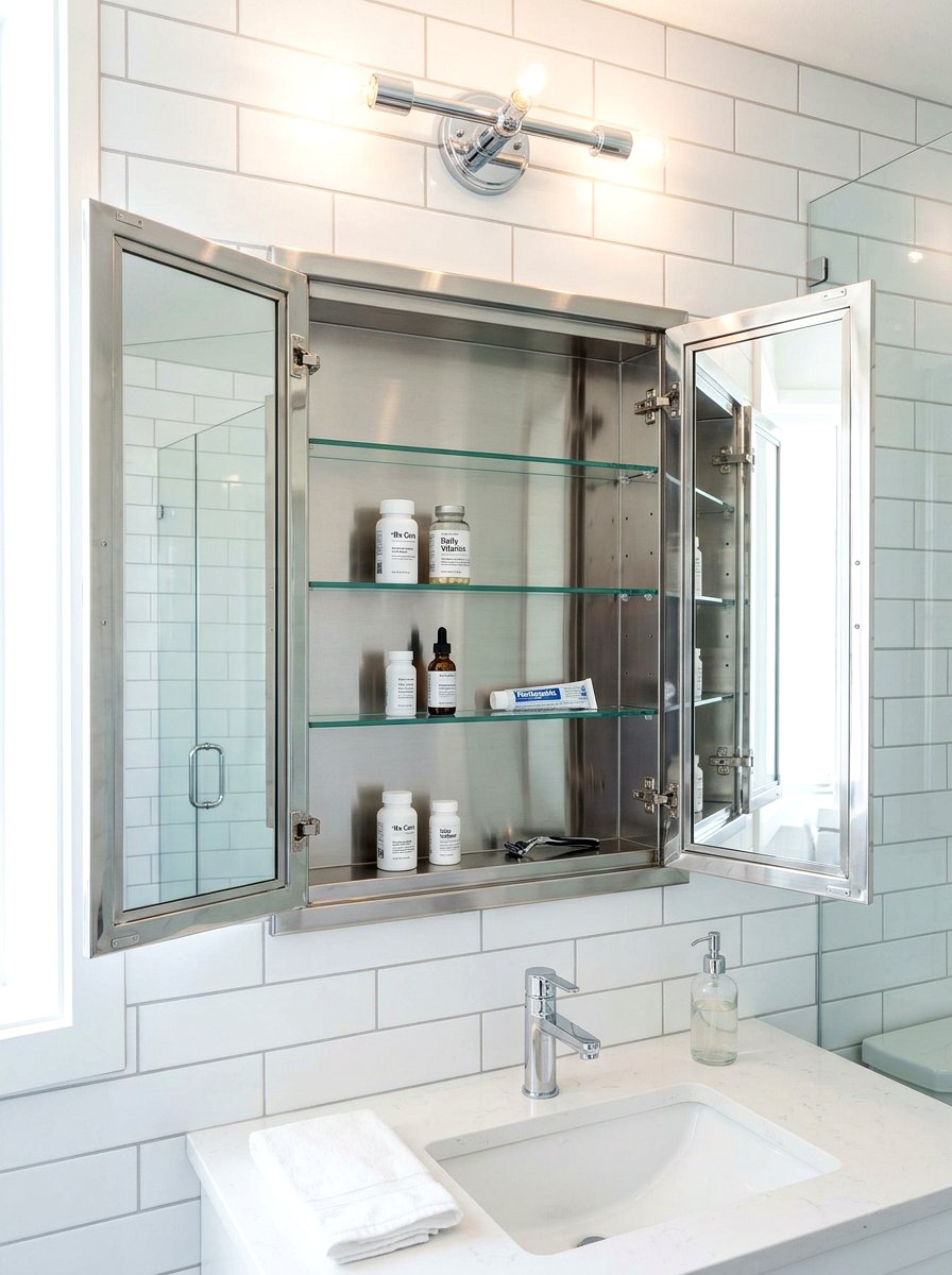 Stainless steel medicine cabinet - 30 medicine cabinet ideas