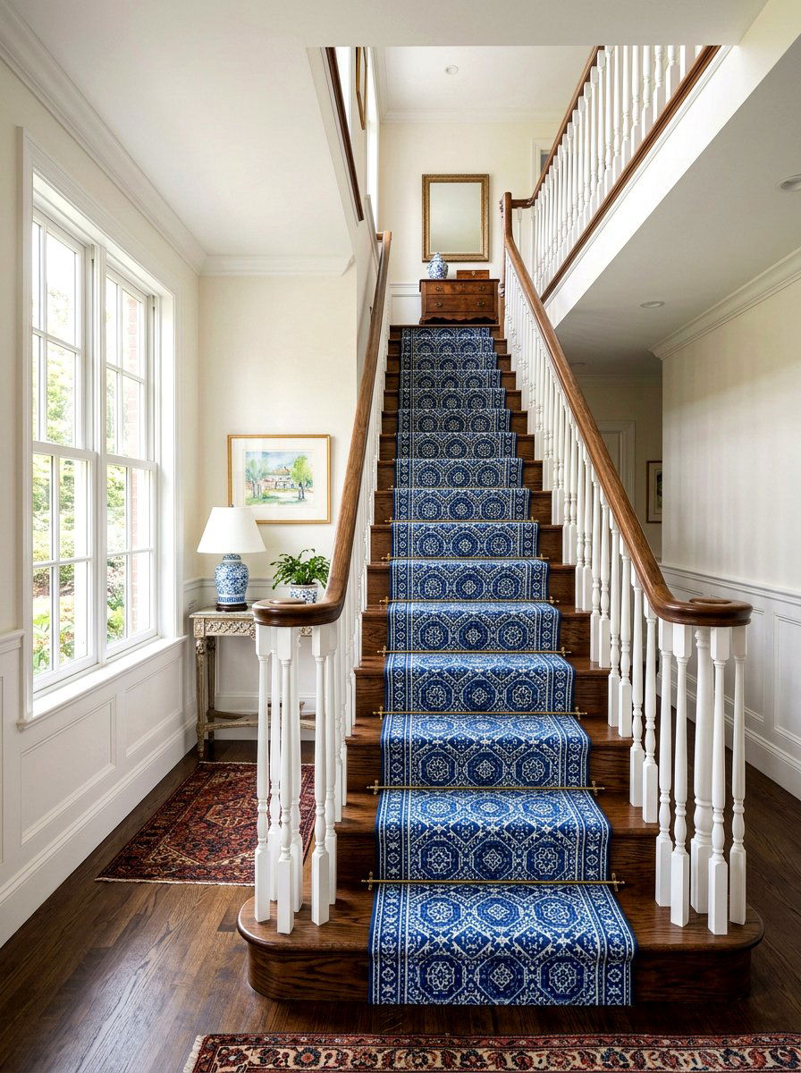 Stair Runner - 30 staircase decor ideas