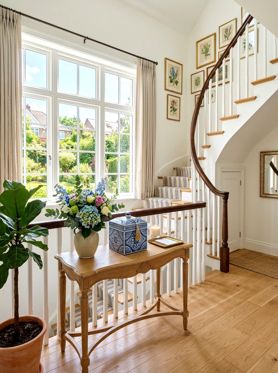 Staircase Landing Box - 30 decorative box styling ideas