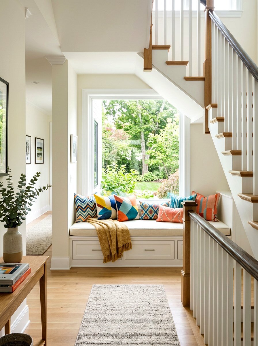 Staircase Landing Window Seat - 30 window seat ideas