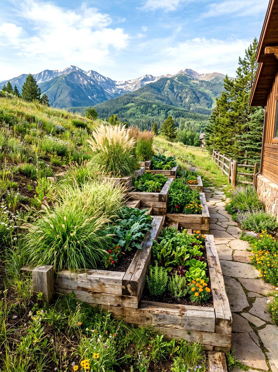 Staircase Raised Bed - 30 raised bed arrangement ideas