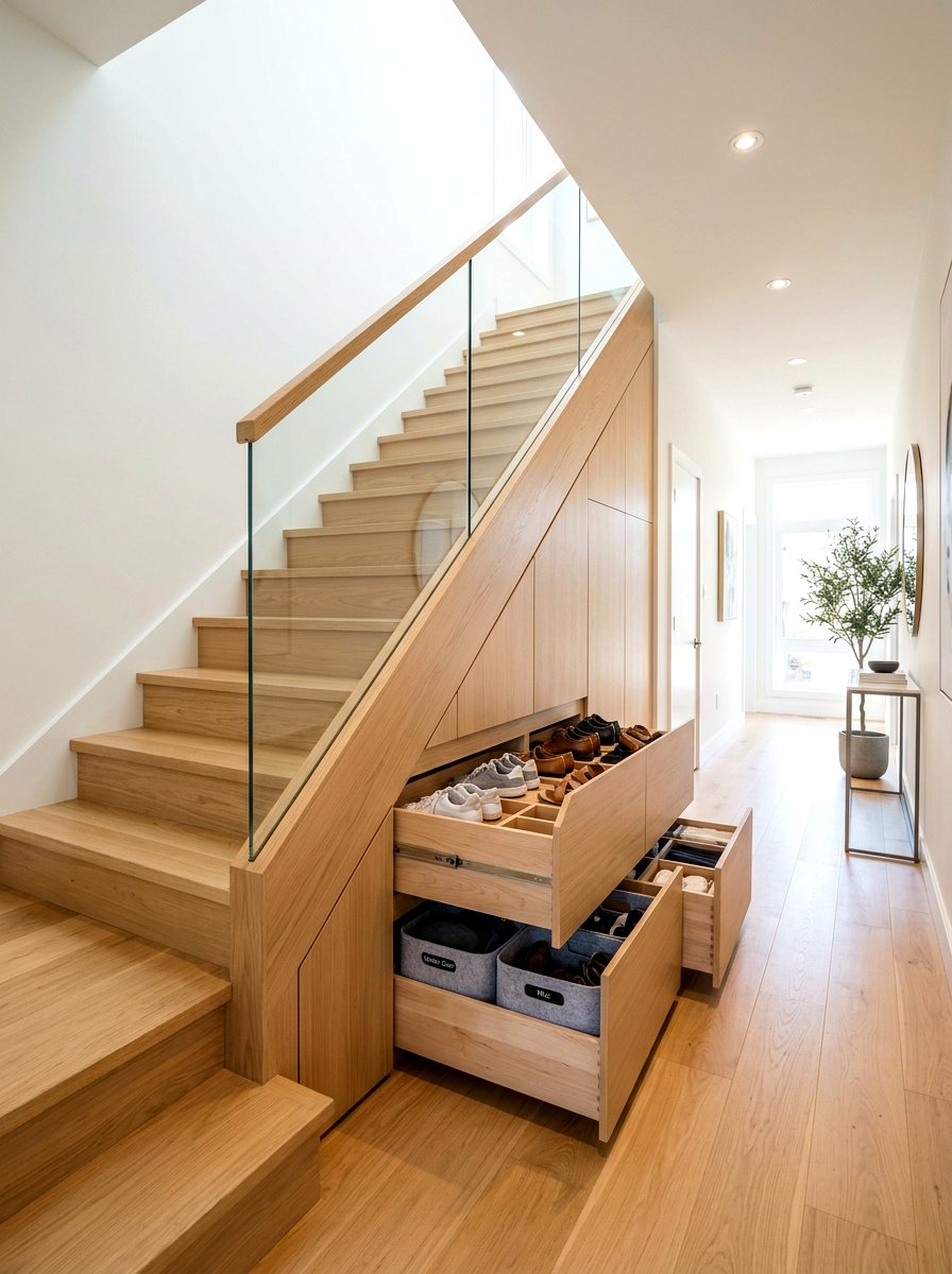 Staircase Storage Unit - 30 multipurpose furniture ideas