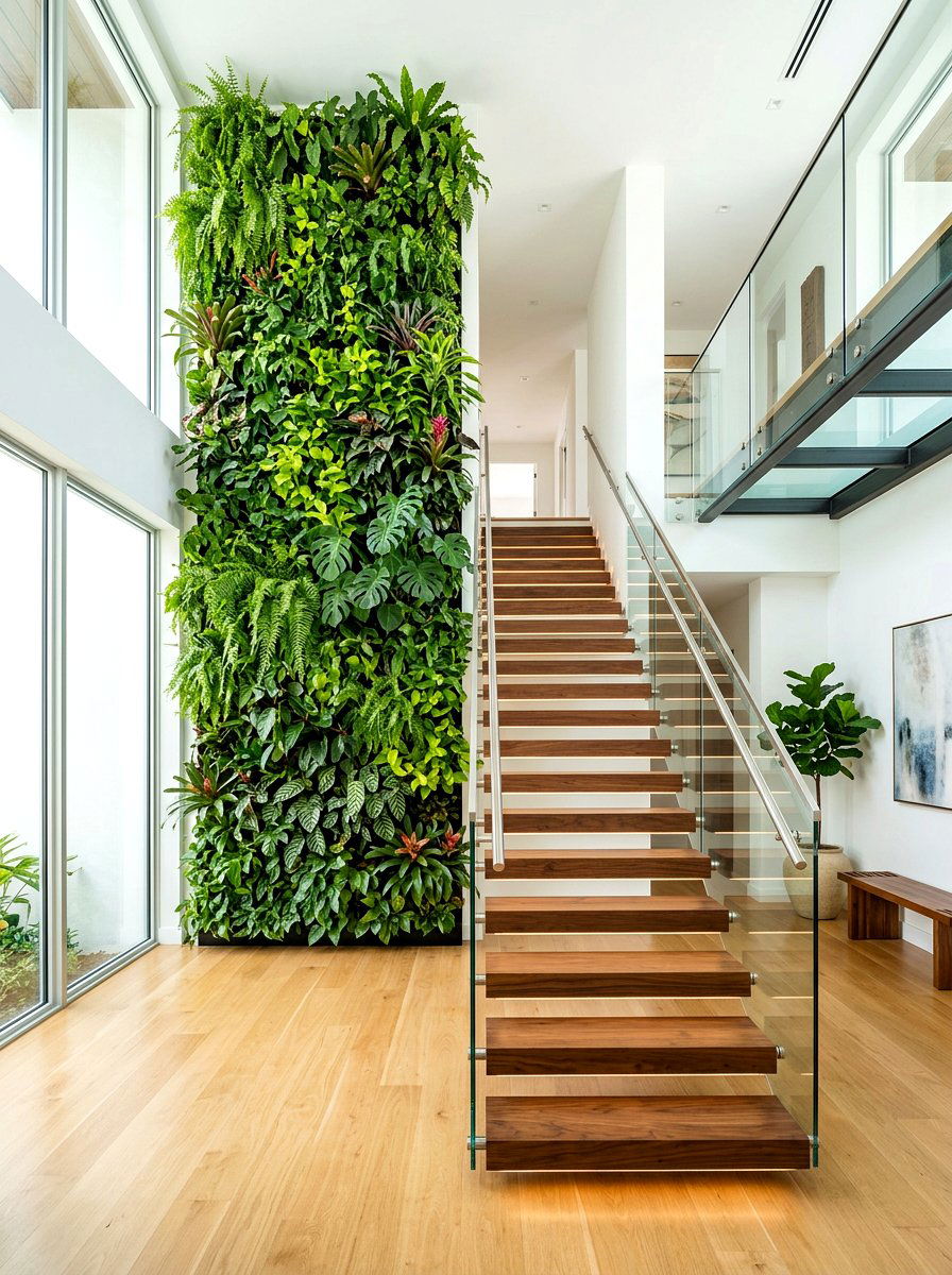 Staircase Vertical Garden - 30 living wall ideas