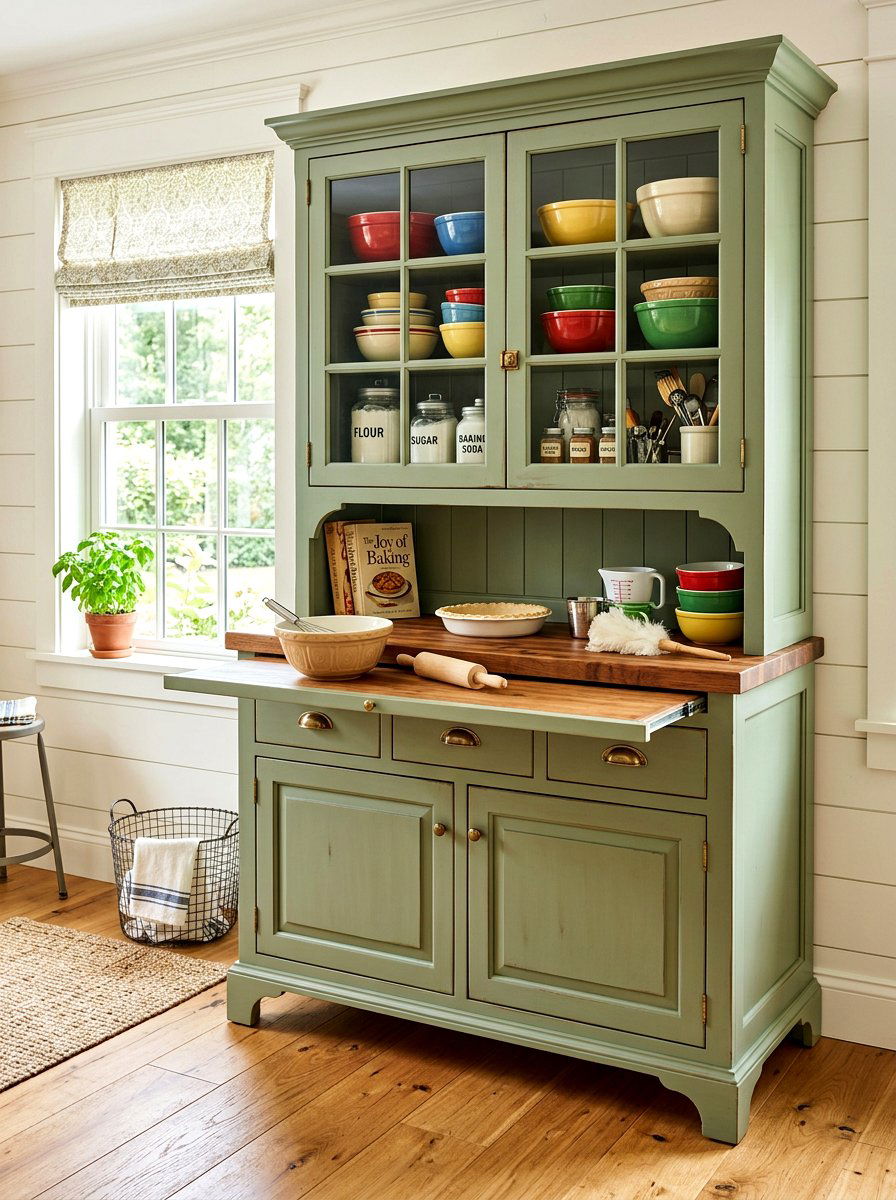 Standalone Baking Hutch - 30 baking station ideas