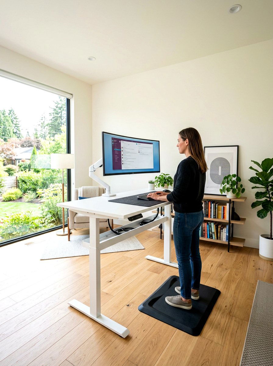 Standing Desk Home Office - 30 minimalist home office ideas