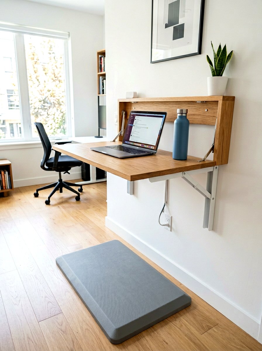 Standing Fold Down Desk - 30 fold down desk ideas