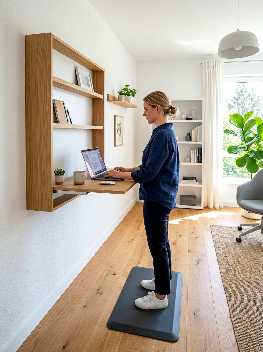 Standing Murphy Desk - 30 Murphy desk apartment ideas